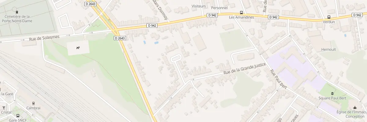 Plan du 49 Rue de la Grande Justice à Cambrai