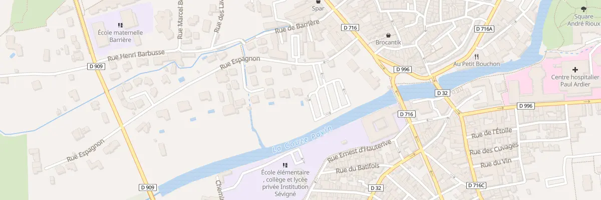 Plan du 17 Rue Espagnon à Issoire
