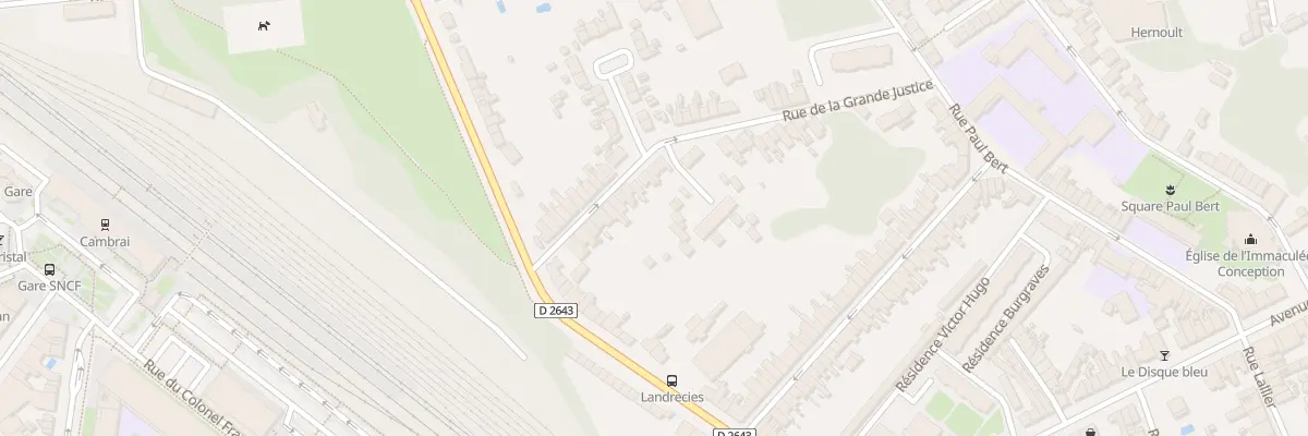 Plan du 22 Rue de la Grande Justice à Cambrai