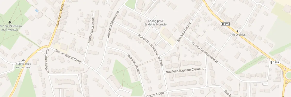 Plan du 18 Rue de la Commune de Paris à Orchies
