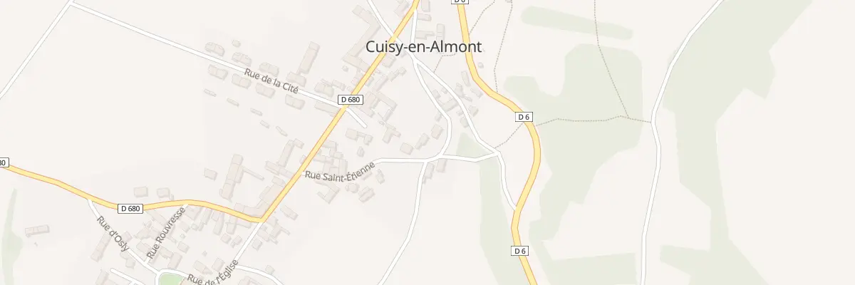 Plan du 5 Rue Saint - Etiènne à Cuisy-en-Almont