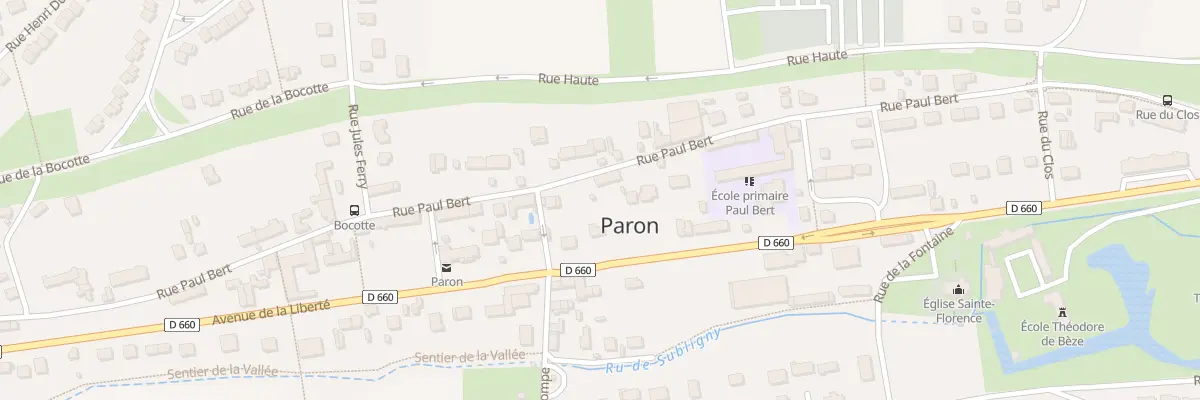 Plan du 75 Rue Paul Bert à Paron