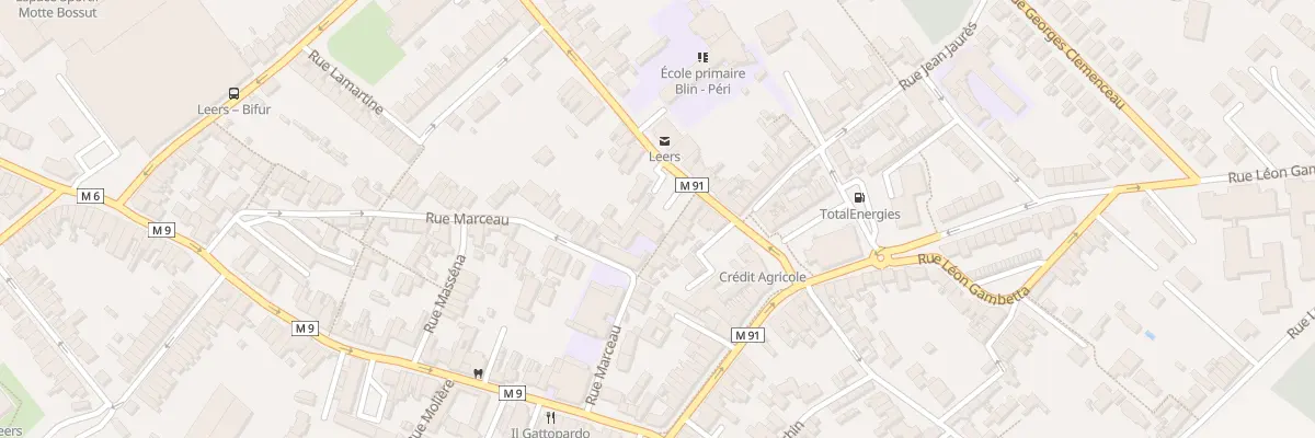 Plan du 2 Rue Marceau à Leers