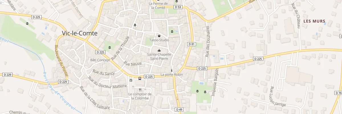 Plan du 43 Rue de la Porte Robin à Vic-le-Comte