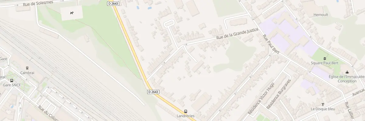 Plan du 26 Rue de la Grande Justice à Cambrai