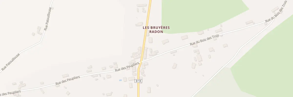 Plan du 160 Rue des Bruyeres Radon à Luthenay-Uxeloup