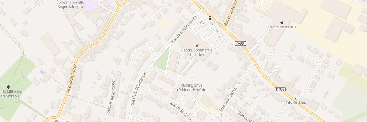 Plan du 3 Rue de la Resistance à Orchies
