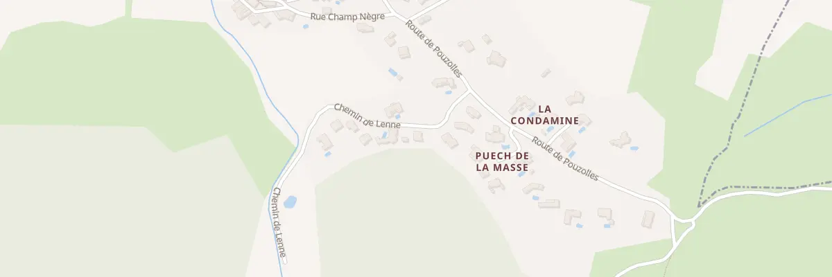 Plan du 2 Che de Lenne à Fouzilhon