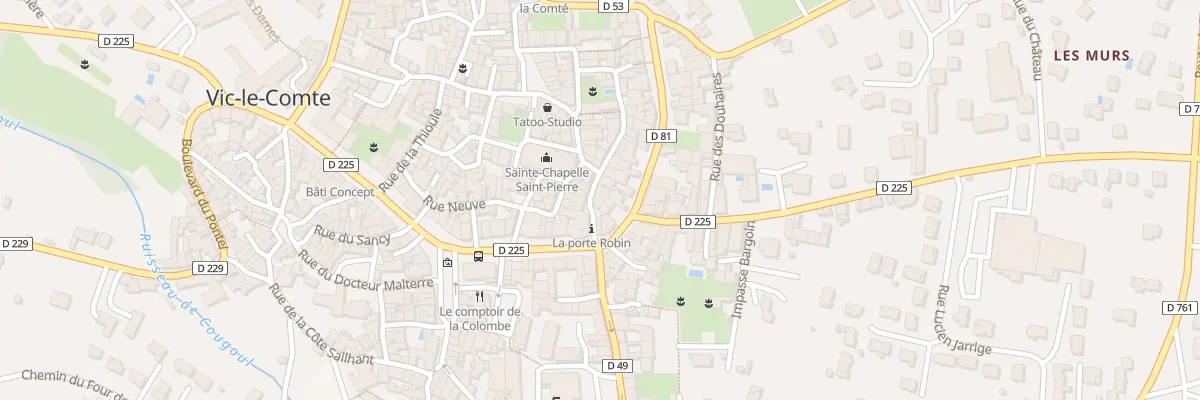 Plan du 32 Rue de la Porte Robin à Vic-le-Comte