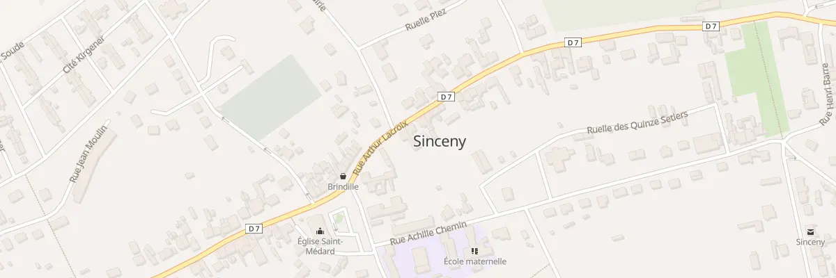 Plan du 6 Rue Arthur Lacroix à Sinceny