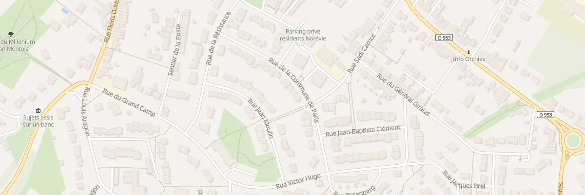Plan du 22 Rue de la Commune de Paris à Orchies