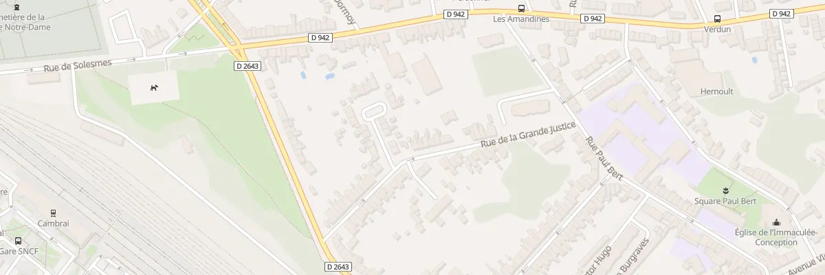 Plan du 59 Rue de la Grande Justice à Cambrai