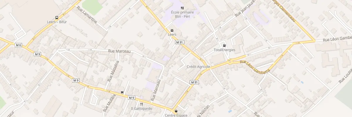 Plan du 7 Rue Marceau à Leers