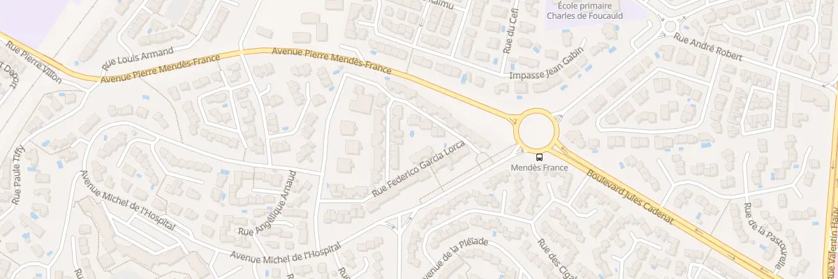 Plan du 7 Rue Frédérico Garcia Lorca à Béziers