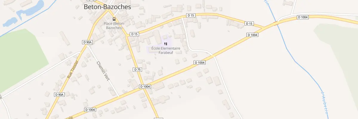 Plan du 29 Rte Departementale 1004 à Beton-Bazoches