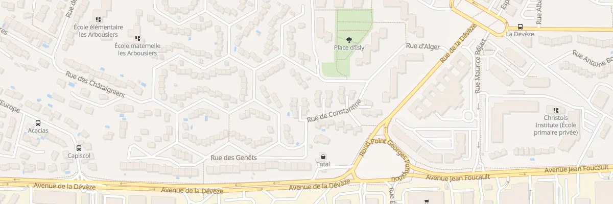 Plan du 3 Rue de Constantine à Béziers