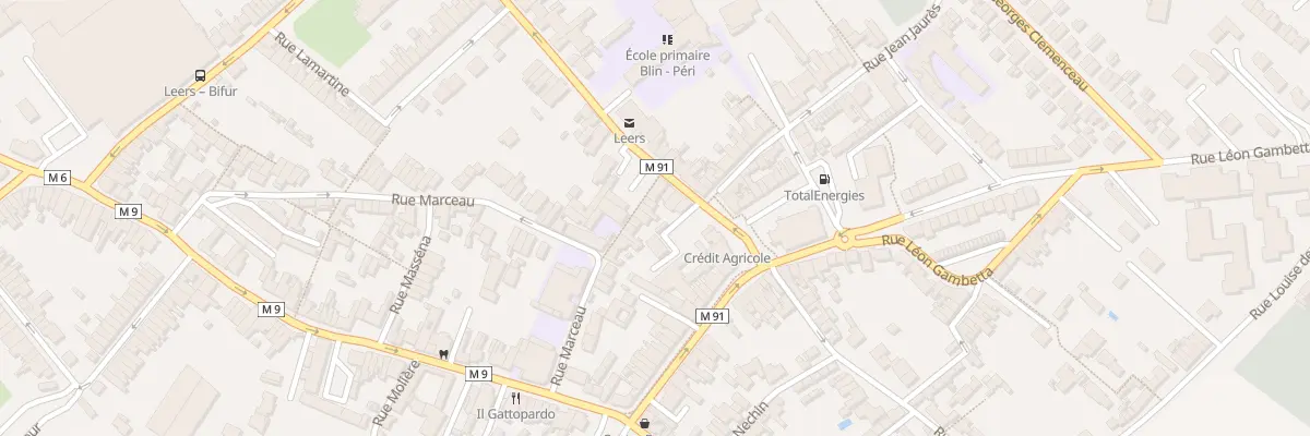 Plan du 3 Rue Marceau à Leers