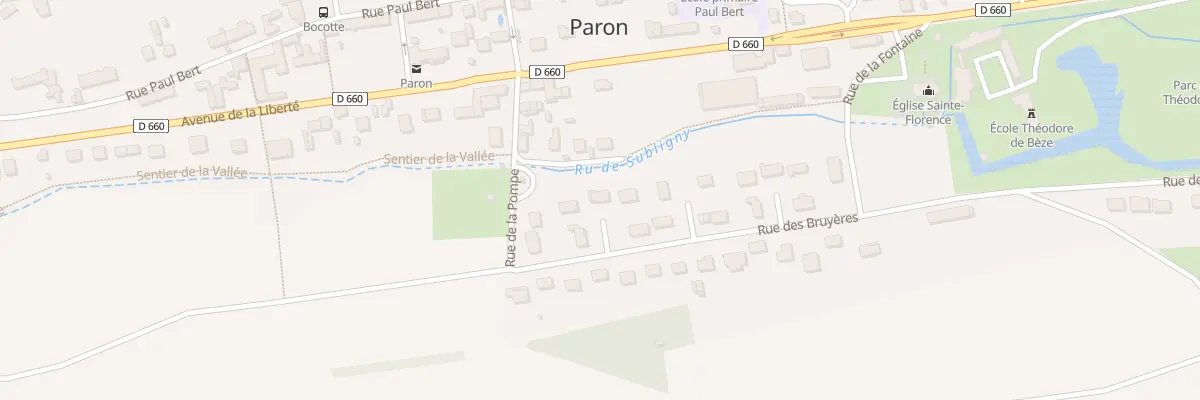 Plan du 44 Rue des Bruyères à Paron