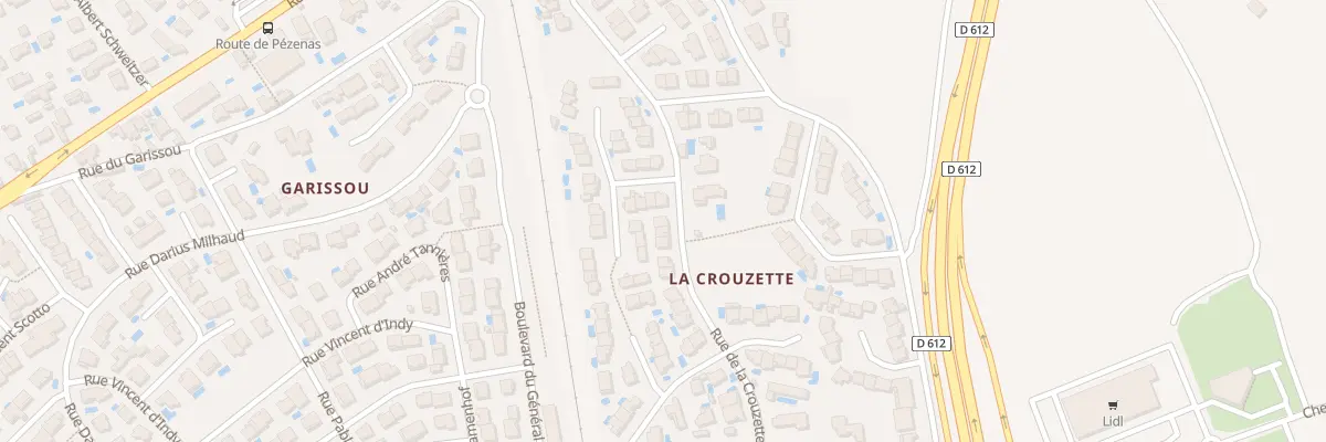 Plan du 47 Rue de la Crouzette à Béziers