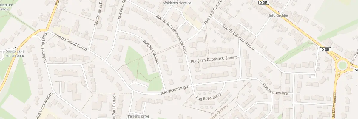 Plan du 30 Rue de la Commune de Paris à Orchies