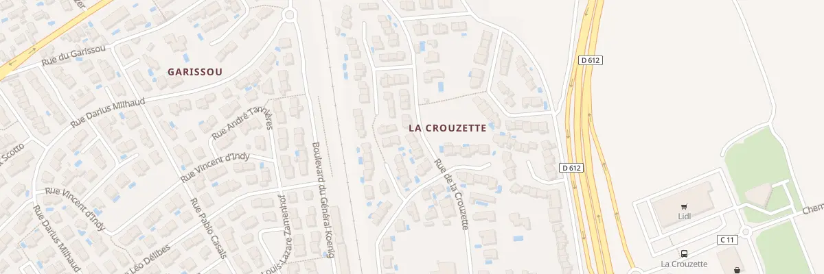 Plan du 37 Rue de la Crouzette à Béziers