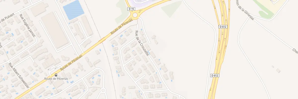 Plan du 95 Rue de la Crouzette à Béziers