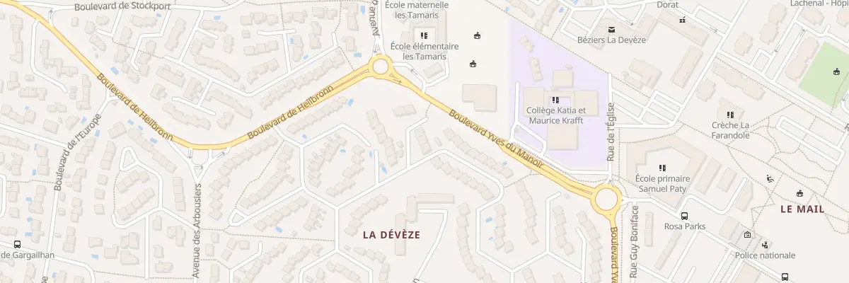 Plan du 14 Rue Robert Guinot à Béziers