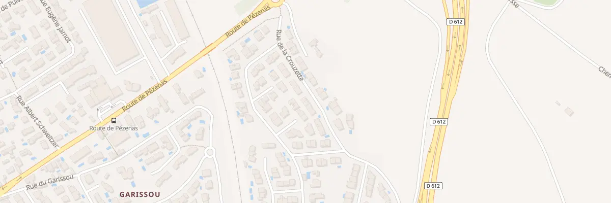 Plan du 74T Rue de la Crouzette à Béziers