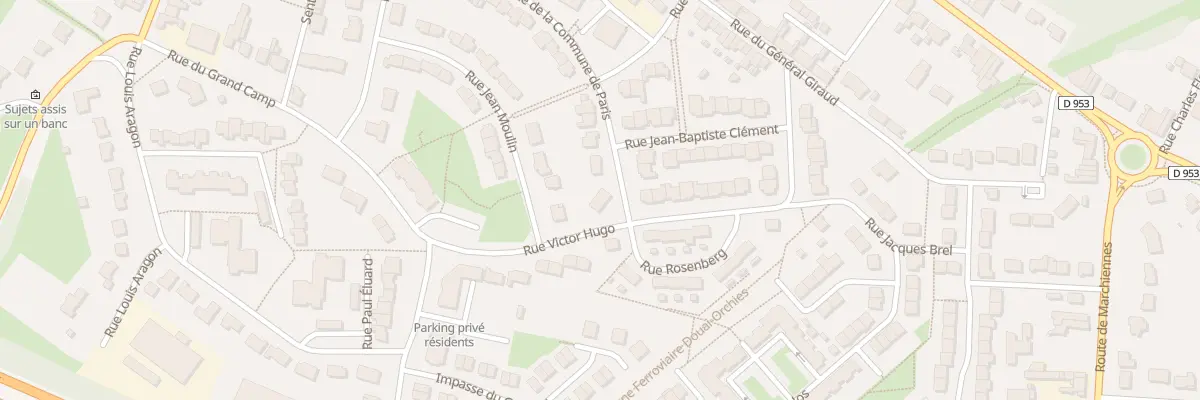 Plan du 9 Rue Victor Hugo à Orchies