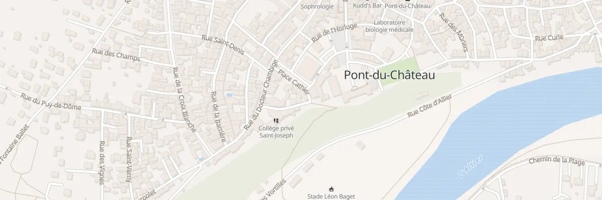 Plan du 3 Rue de l’Abbaye à Pont-du-Château