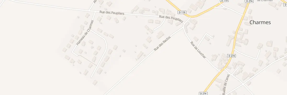 Plan du 10 Rue des Reclos à Charmes