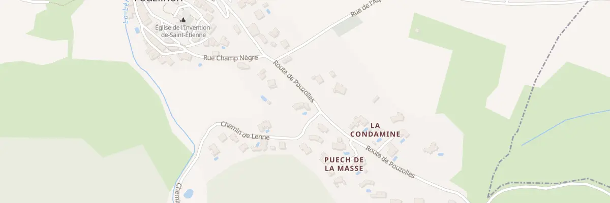 Plan du 5112F Rte de Pouzolles à Fouzilhon