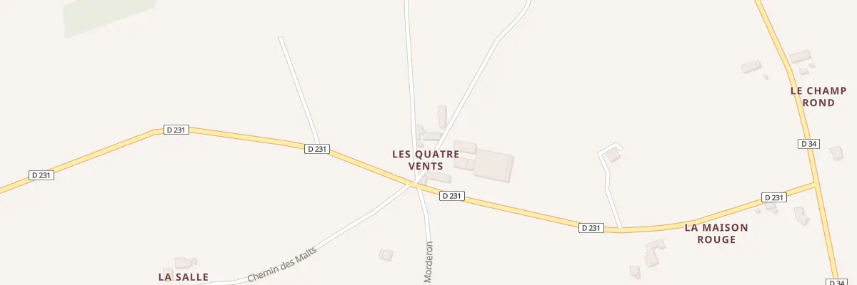 Plan du 22 Rte des Quatre Vents à Bresnay