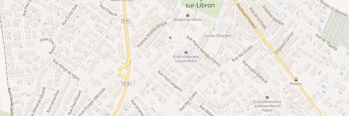 Plan du 5 Rue Pierre et Marie Curie à Boujan-sur-Libron