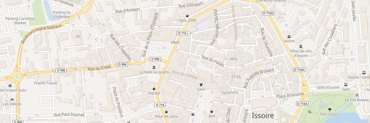 Plan du 9 Rue Nd du Ponteil à Issoire