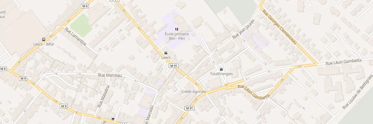 Plan du 2 Rue du Général De Gaulle à Leers
