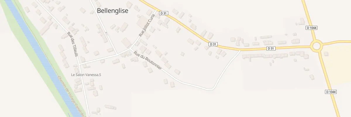 Plan du 9 Rue du Boutonnier à Bellenglise