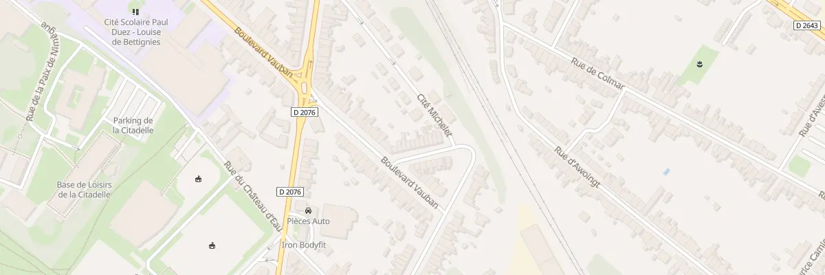 Plan du 9 Rue Colbert à Cambrai