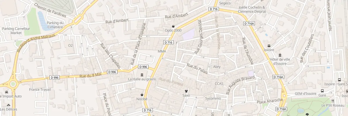 Plan du 17 Rue Nd du Ponteil à Issoire