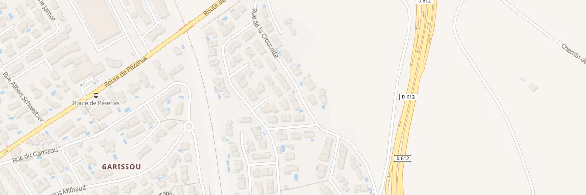 Plan du 76T Rue de la Crouzette à Béziers