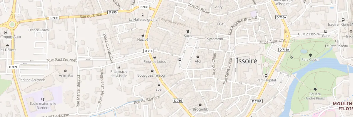 Plan du 20B Bd de la Manliere à Issoire