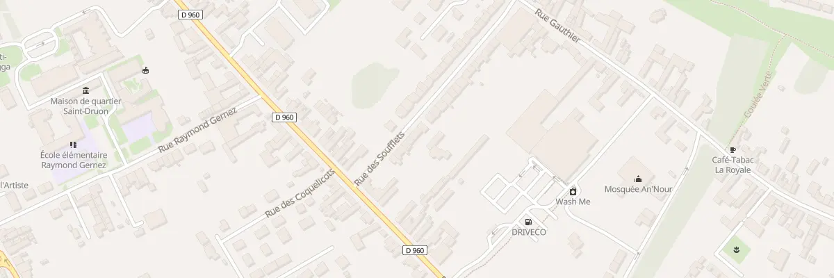 Plan du 14 Rue des Soufflets à Cambrai