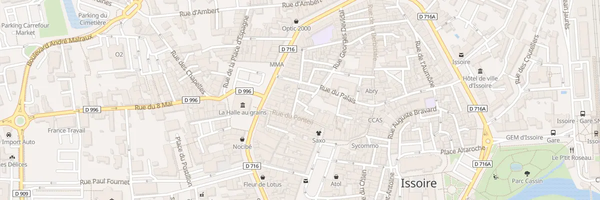 Plan du 38 Rue Nd du Ponteil à Issoire