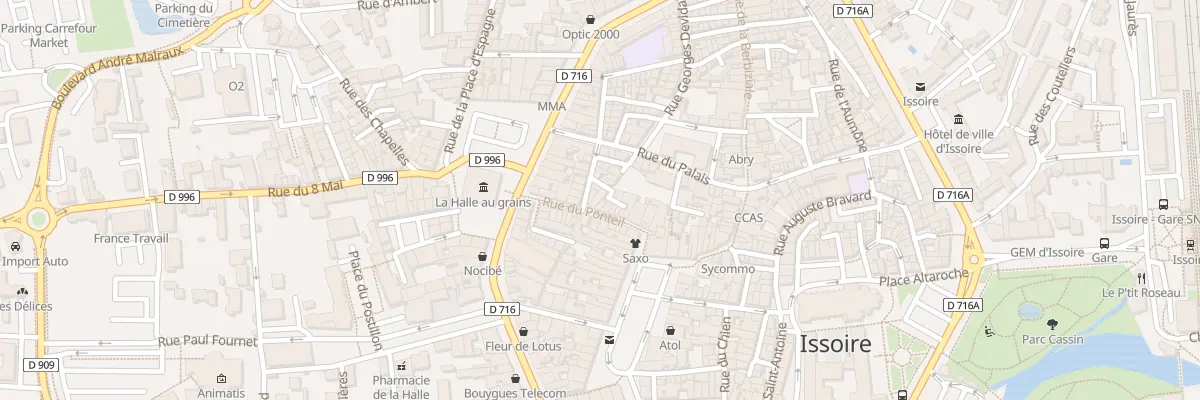 Plan du 8 Rue Nd du Ponteil à Issoire