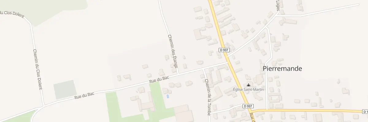Plan du 8 Rue du Bac à Pierremande