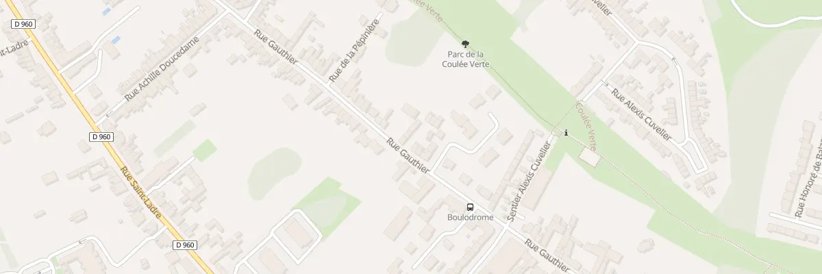 Plan du 79 Rue Gauthier à Cambrai