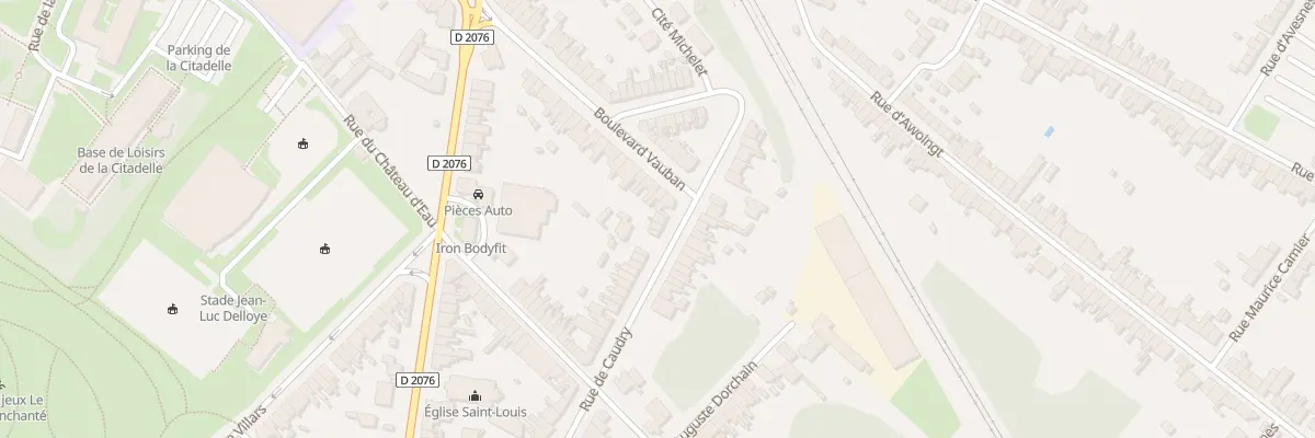 Plan du 125 Rue de Caudry à Cambrai