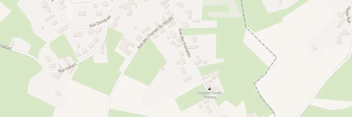 Plan du 250 Rue des Pronelles à Bouvignies