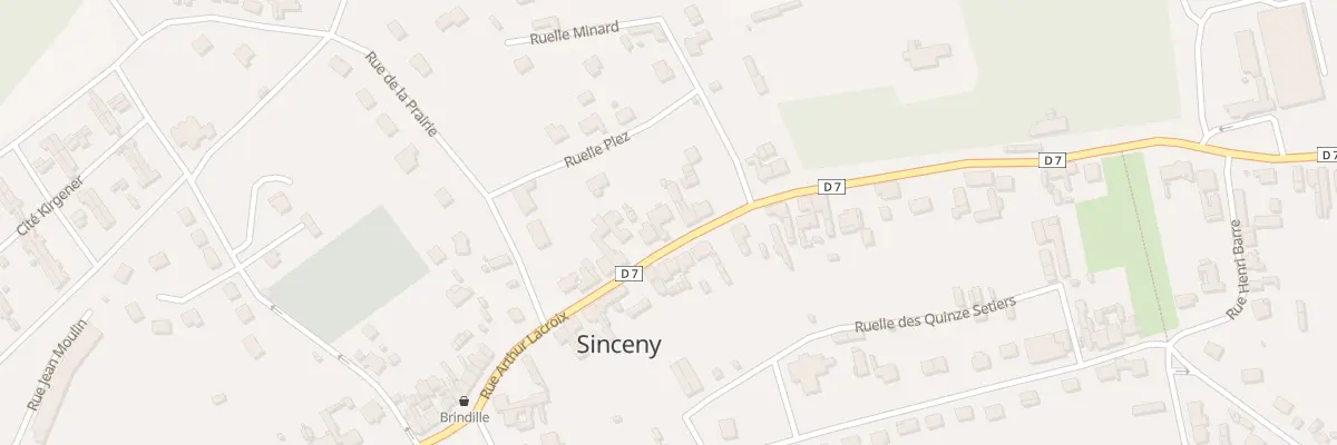 Plan du 23 Rue Arthur Lacroix à Sinceny