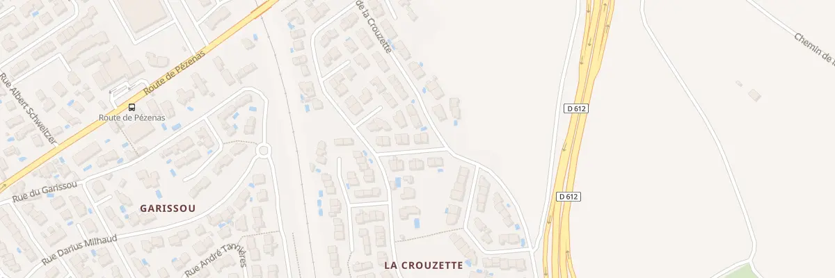 Plan du 9 Rue Henri Barbusse à Béziers